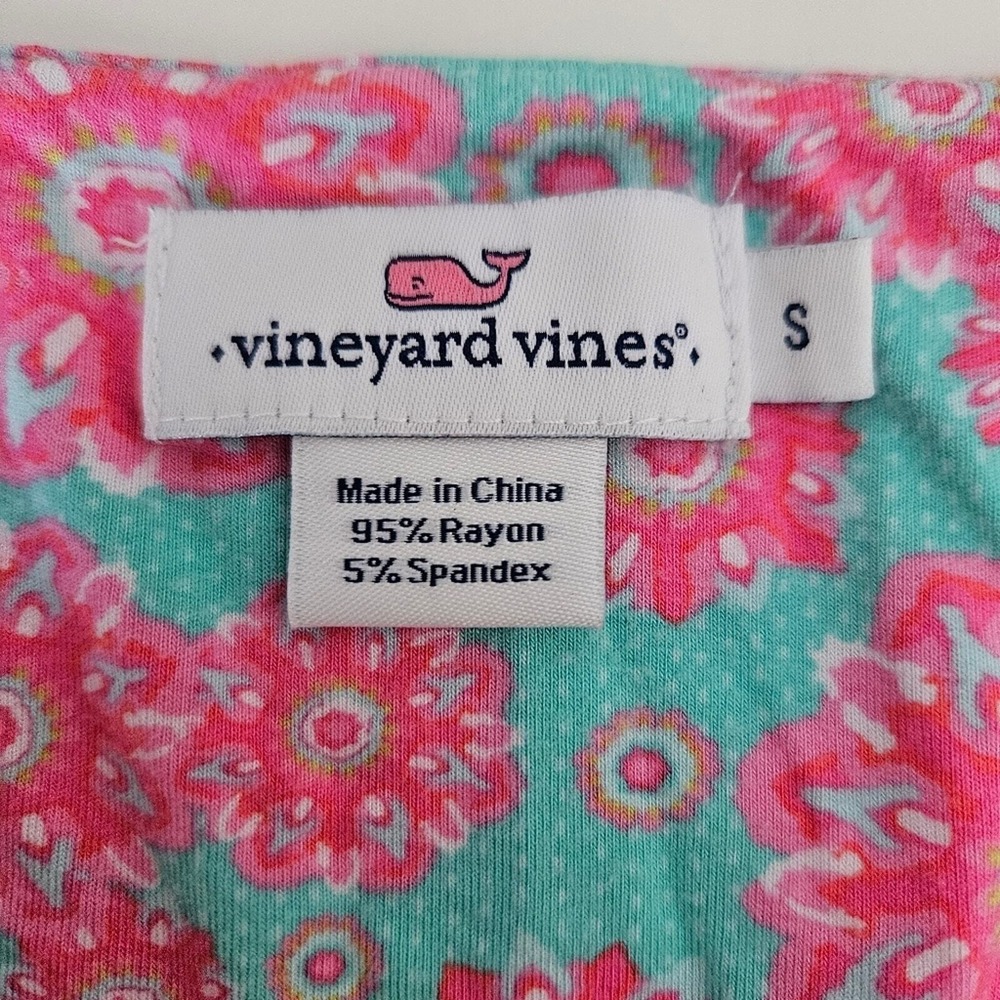 Vineyard Vines Sleeveless Floral Maxi Dress Sz Small Cottage Resort - Picture 7 of 10